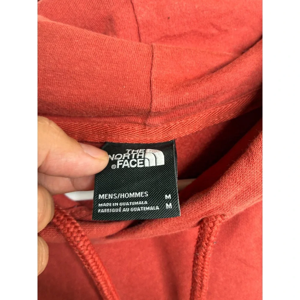 The North Face Mens Red Graphic Pullover Hoodie Never Stop Exploring Size M